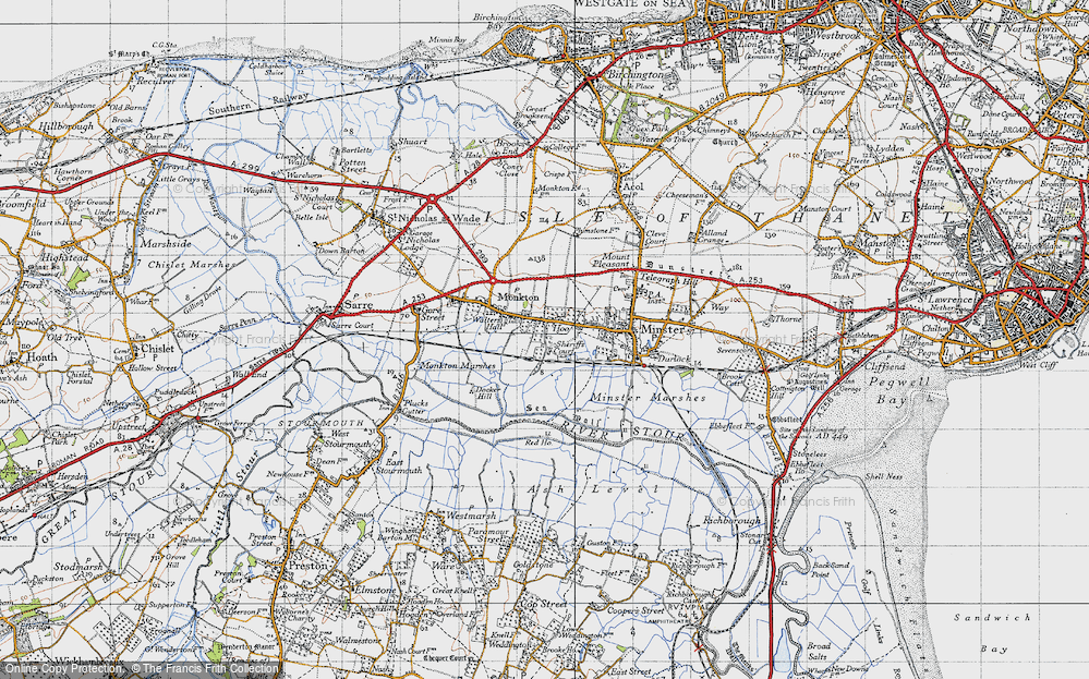 Old Map of Hoo, 1947 in 1947