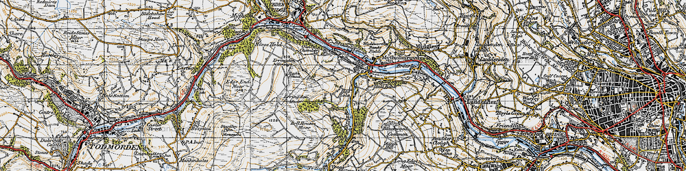 Old map of Hoo Hole in 1947