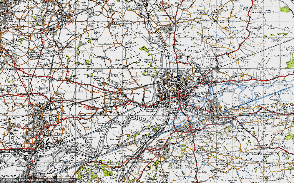 Old Map of Hood Manor, 1947 in 1947