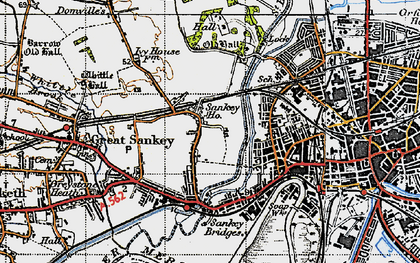 Old map of Hood Manor in 1947