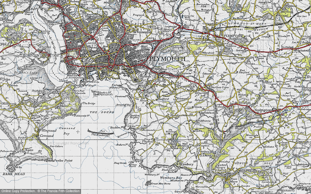Old Map of Hooe, 1946 in 1946