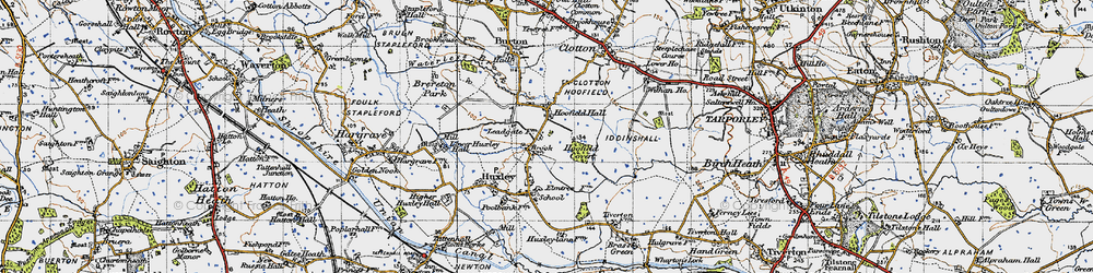 Old map of Brook Lodge in 1947