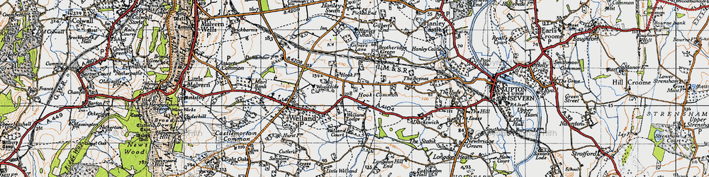 Old map of Hook Bank in 1947