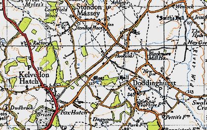 Old map of Hook End in 1946