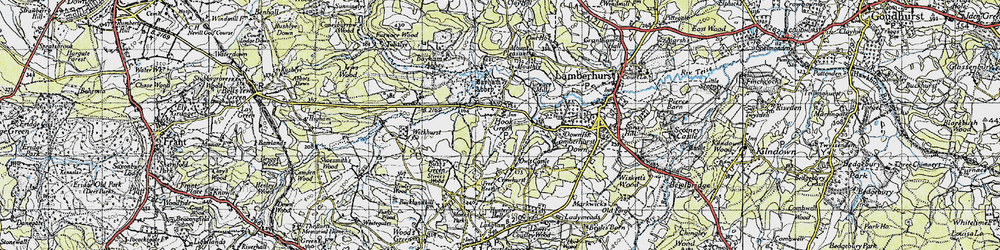 Old map of Buss's Green in 1946