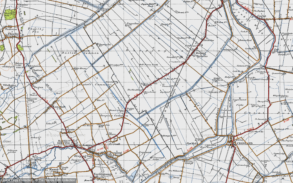 Old Map of Hop Pole, 1946 in 1946
