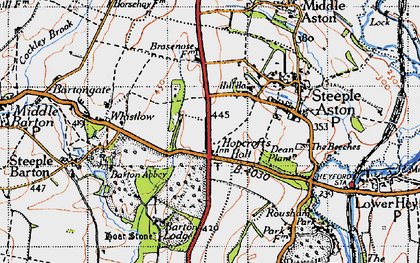 Old map of Hopcroft's Holt in 1946