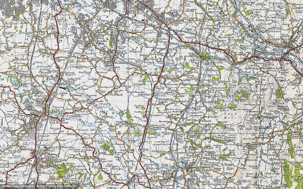 Old Map of Hope Green, 1947 in 1947