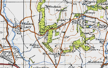 Old map of Hope, The in 1947