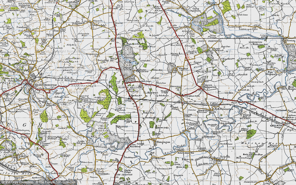 Old Map of Hopperton, 1947 in 1947