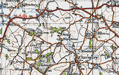 Old map of Hopstone in 1946