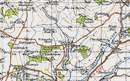 Old map of Hopton Cangeford in 1947