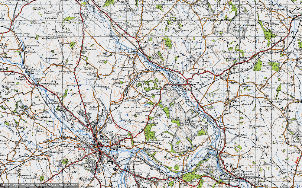 Old Map of Hopton Heath, 1946 in 1946