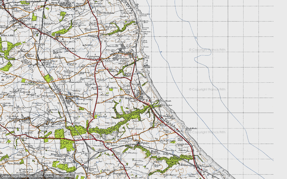Old Map of Horden, 1947 in 1947