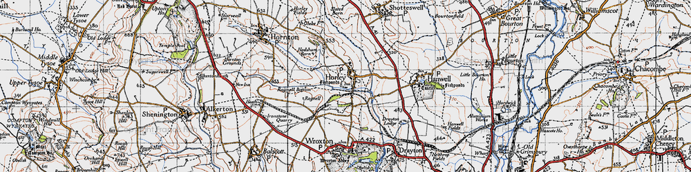 Old map of Horley in 1946