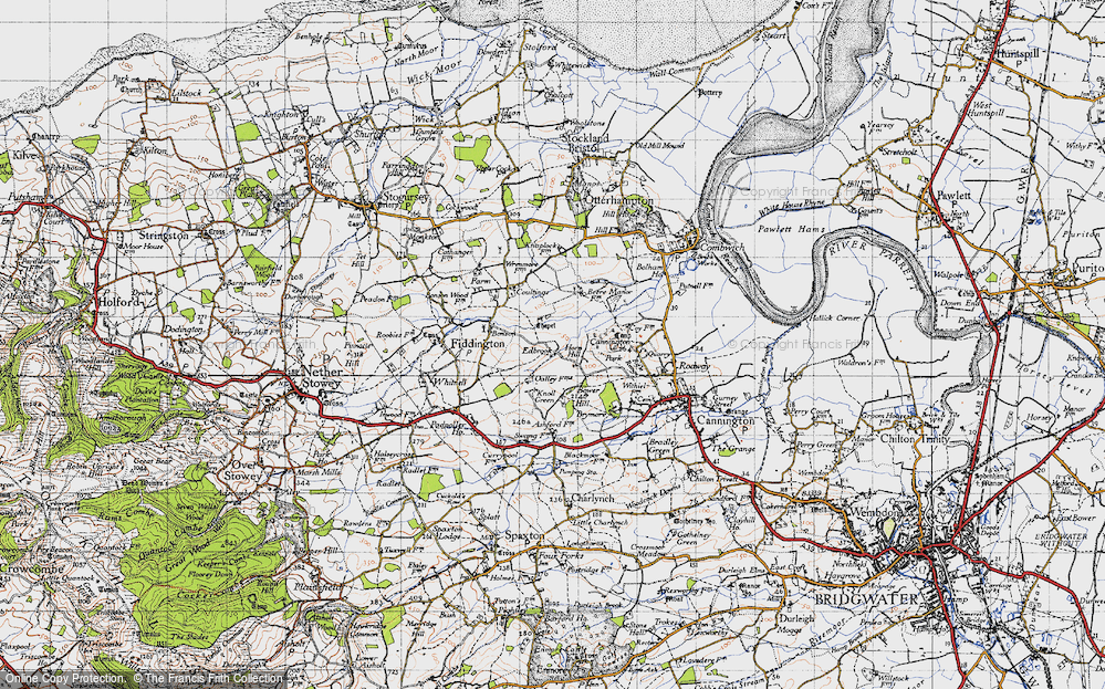 Old Map of Horn Hill, 1946 in 1946