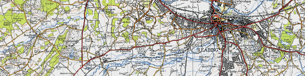 Old map of Horncastle in 1945