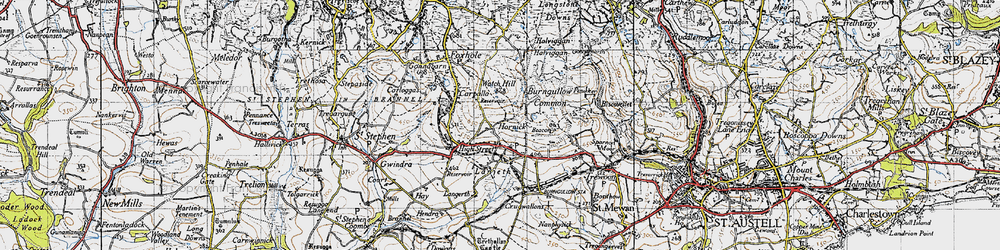 Old map of Hornick in 1946