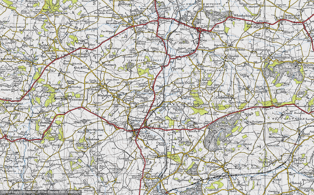 Old Map of Hornsbury, 1945 in 1945