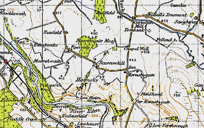 Old map of Hornsby in 1947