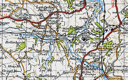 Old map of Horse Bridge in 1946