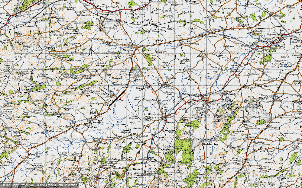 Old Map of Horsebridge, 1947 in 1947