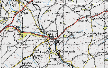 Old map of Horsebrook in 1946