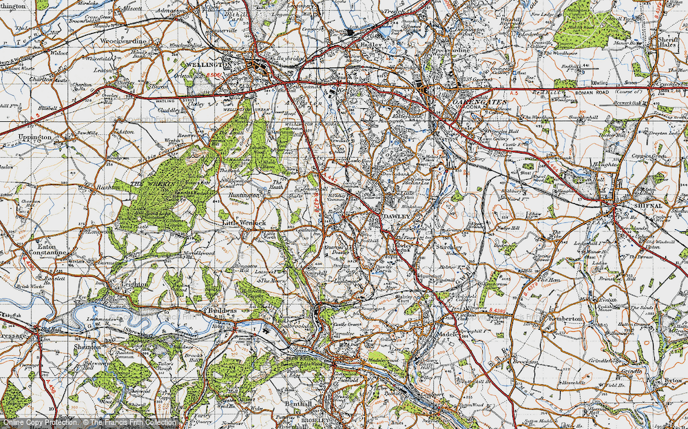 Old Map of Horsehay, 1947 in 1947