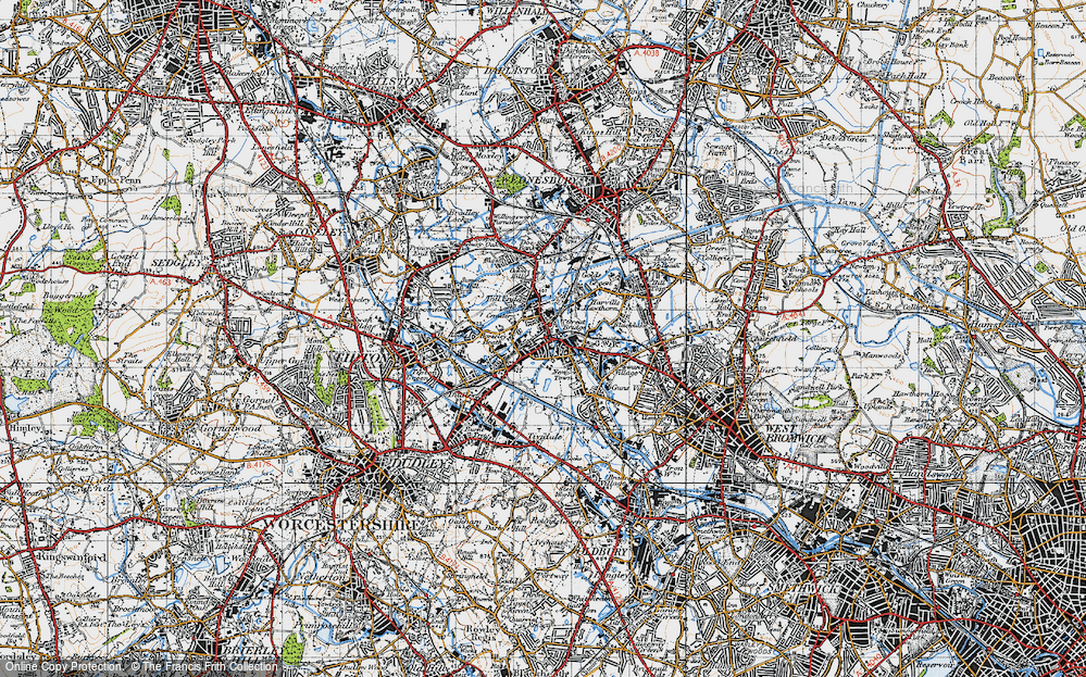 Old Map of Horseley Heath, 1946 in 1946