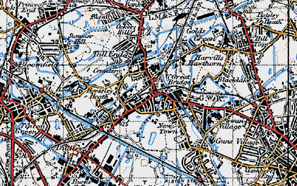 Old map of Horseley Heath in 1946