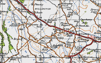 Old map of Horseman's Green in 1947