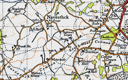 Old map of Horseman Side in 1946