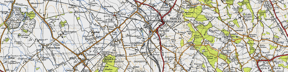 Old map of Horsenden in 1947