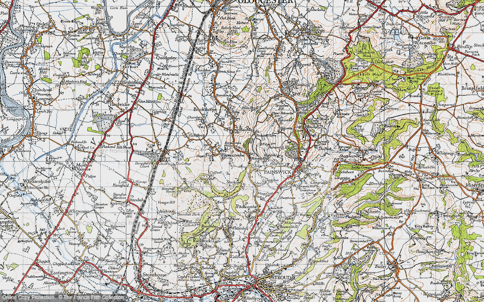 Old Map of Horsepools, 1946 in 1946