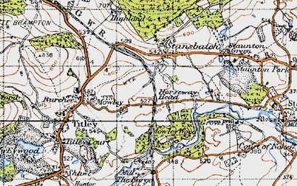 Old map of Horseway Head in 1947