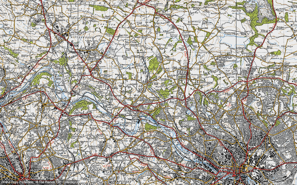 Old Map of Horsforth, 1947 in 1947