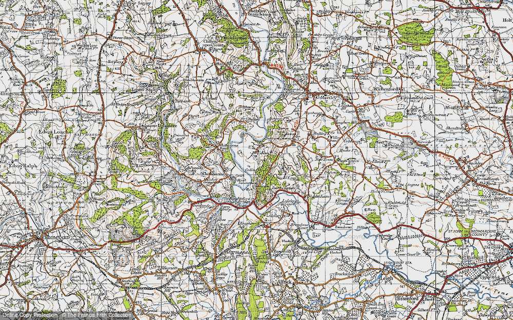 Old Map of Horsham, 1947 in 1947