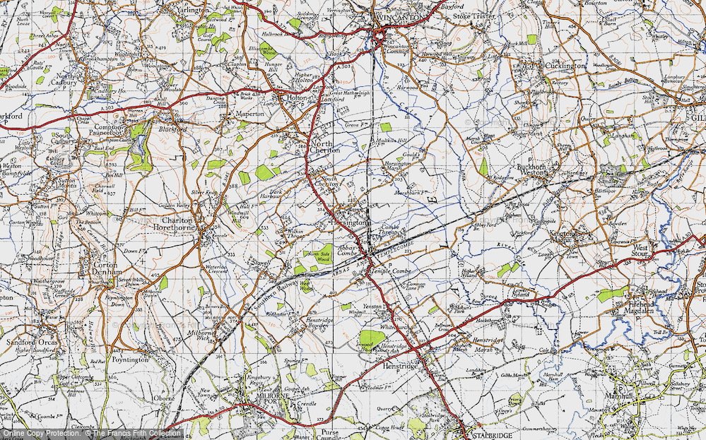 Old Map of Horsington, 1945 in 1945