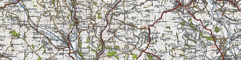 Old map of Horsley in 1946