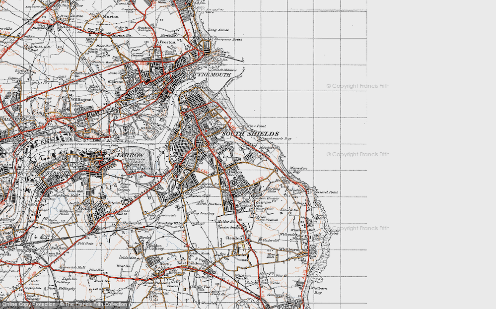 Old Map of Horsley Hill, 1947 in 1947