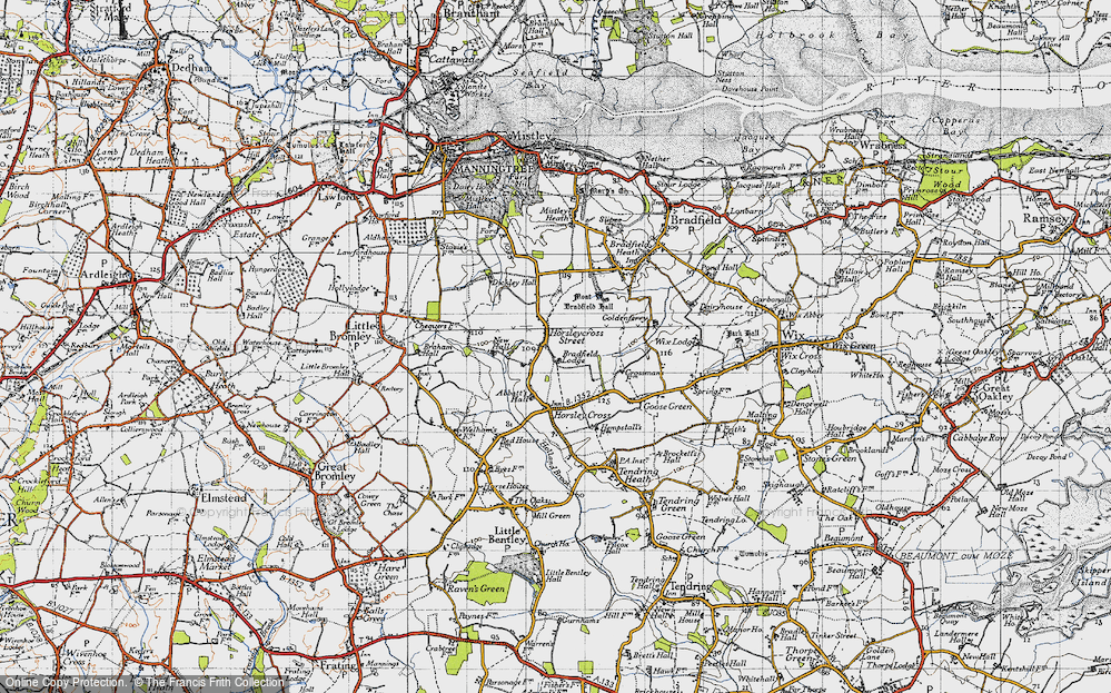 Old Map of Horsleycross Street, 1946 in 1946