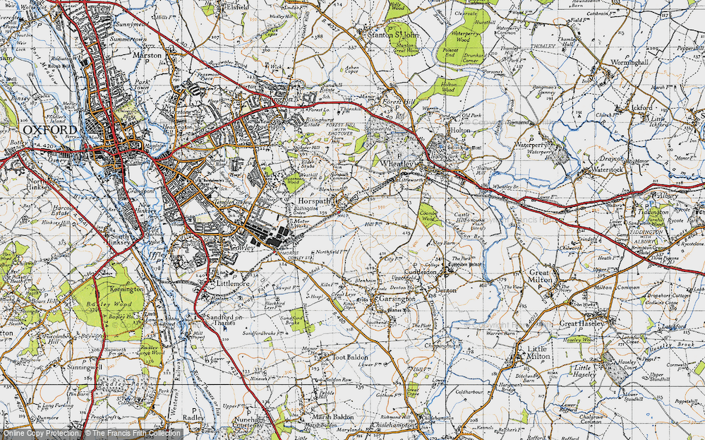 Old Map of Horspath, 1947 in 1947