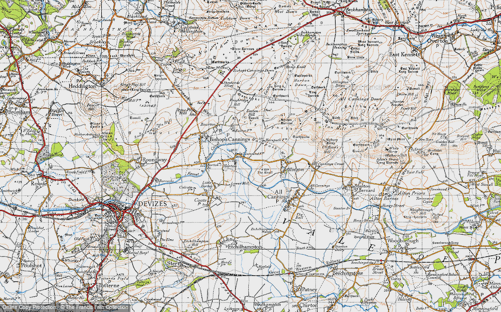 Old Map of Horton, 1940 in 1940