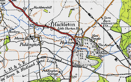 Old map of Arches, The in 1946