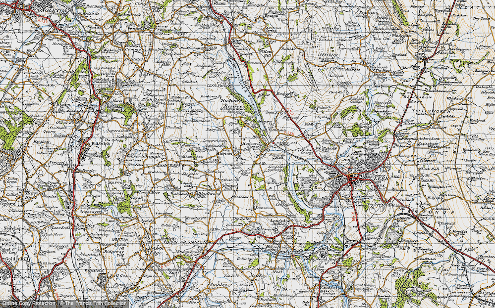 Old Map of Horton, 1947 in 1947