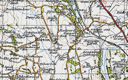 Old map of Boot Hall in 1947