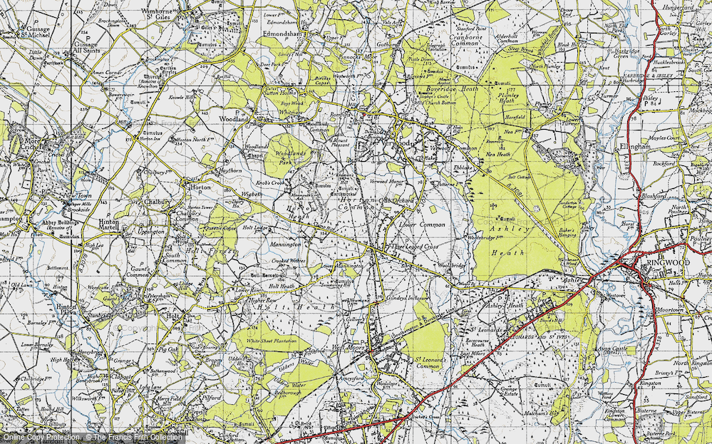 Old Map of Horton Common, 1940 in 1940