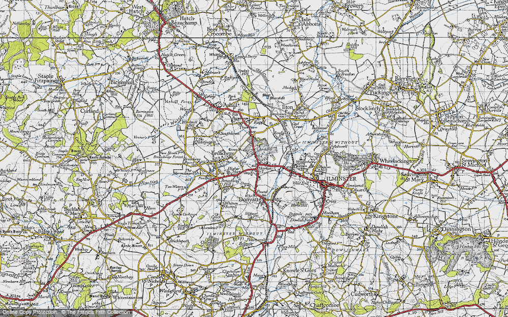 Old Map of Horton Cross, 1945 in 1945