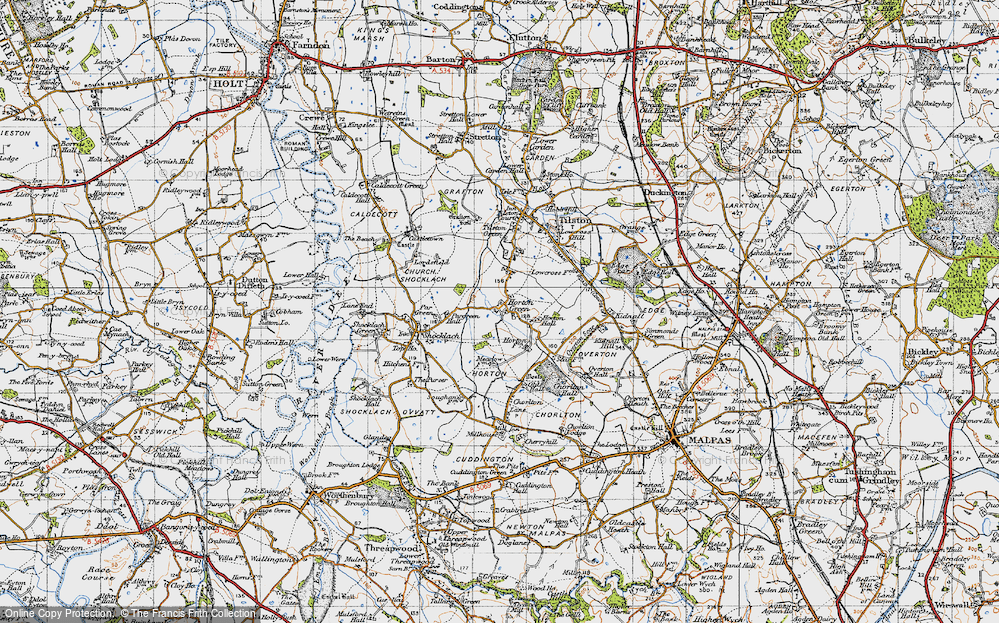 Old Map of Horton Green, 1947 in 1947