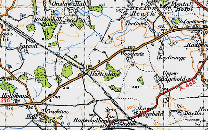 Old map of Hortonlane in 1947
